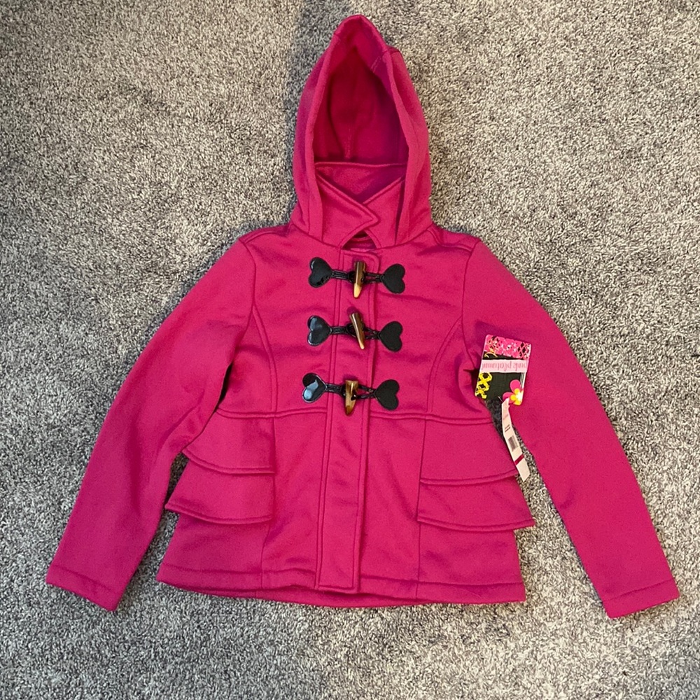 NWT Pink spring pea coat